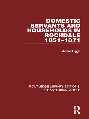 cover image of Domestic Servants and Households in Rochdale